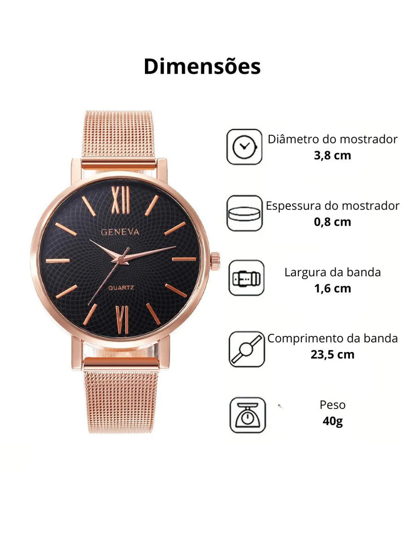 Relógio  de Pulso Feminino - Geneva 19