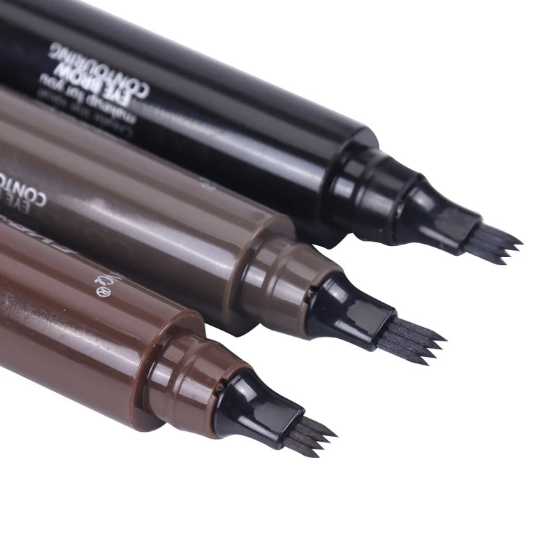 Lápis Sobrancelha Impermeável 4-Fork