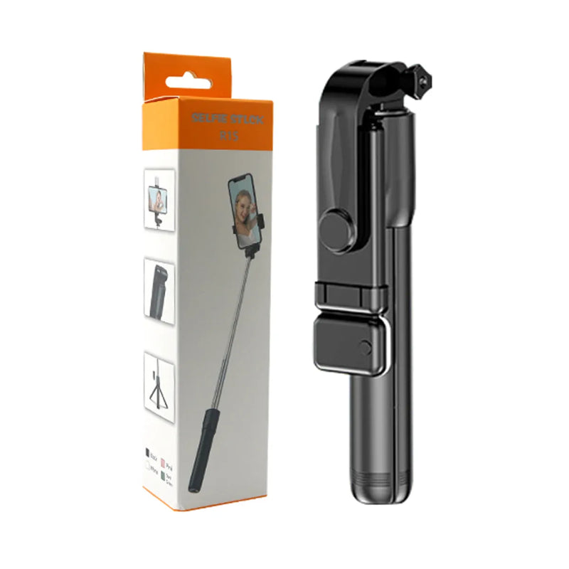 Pau de Selfie com Controle remoto Bluetooth e Mini Tripé Retrátil