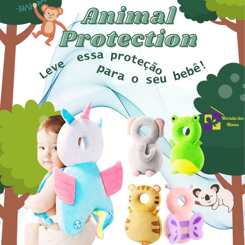Almofada Mochila de Segurança Para a Cabeça do Bebê - Animal Protection