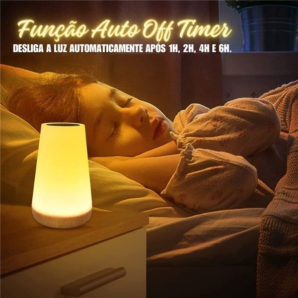 Luz de Cabeceira RGB com Controle Remoto e Touch