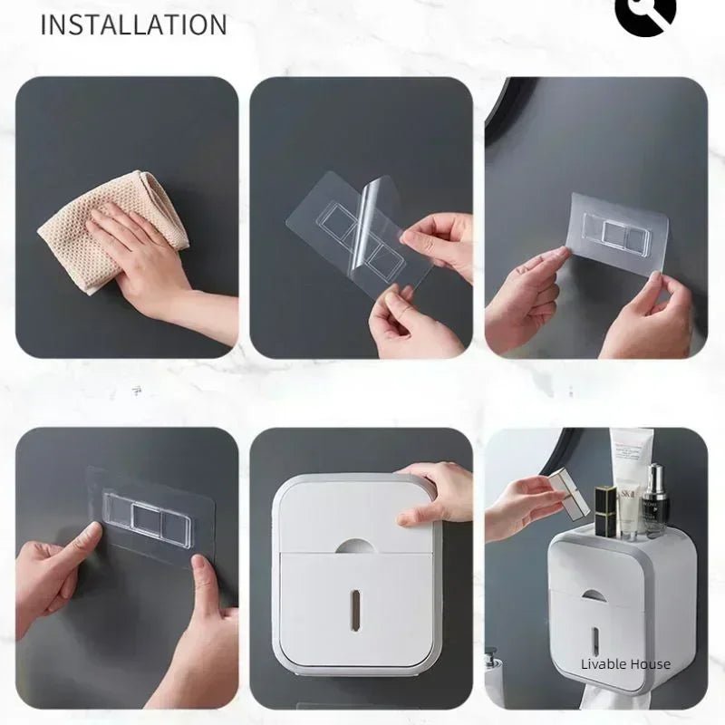 Porta Papel Higiênico Multifuncional, À Prova d'água,
