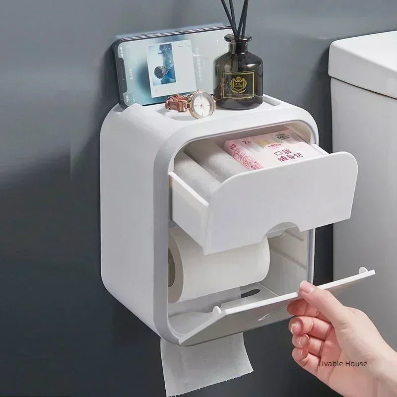 Porta Papel Higiênico Multifuncional, À Prova d'água,