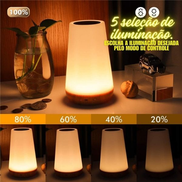 Luz de Cabeceira RGB com Controle Remoto e Touch